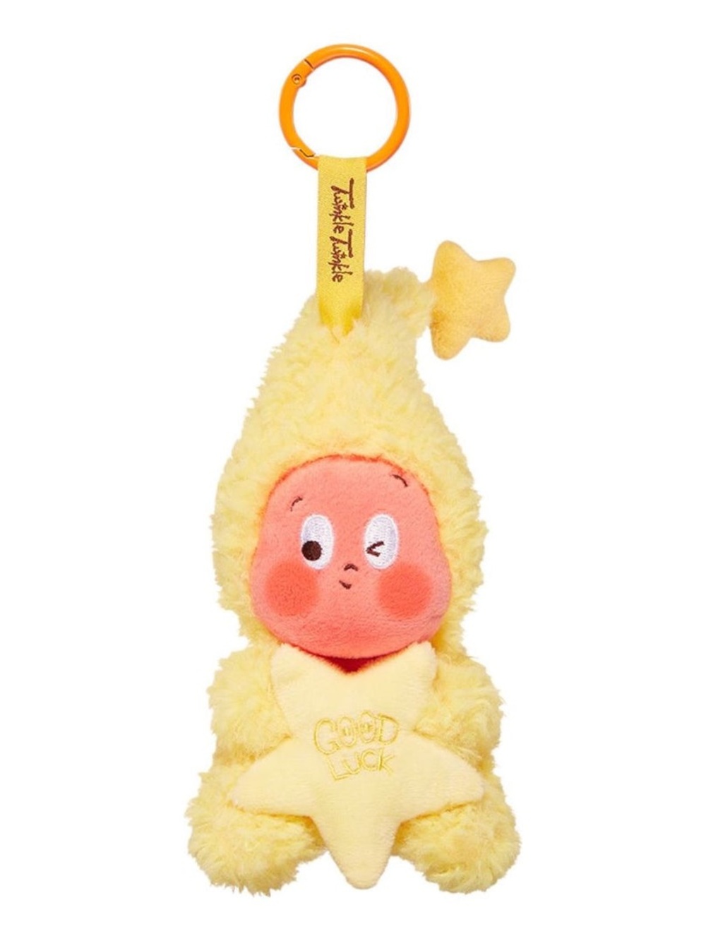 Twillie Twinkle Yellow Plush Keychain - Good Luck Star - Picture 1 of 1